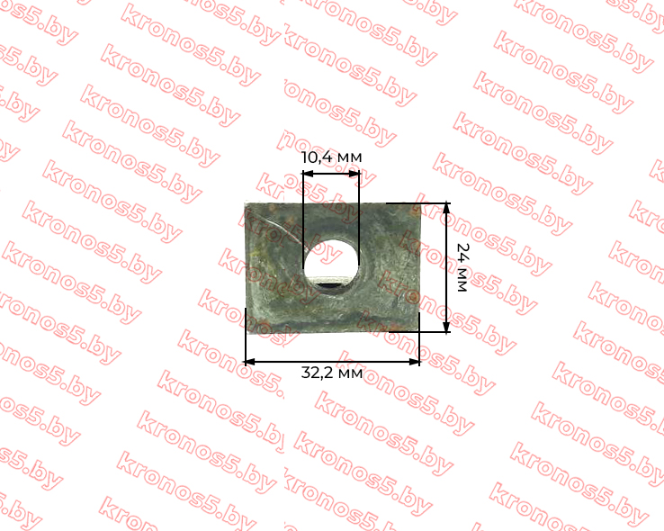 «Вилка переключения передач КПП мотоблока 3+1 178F/186F» - фото 2