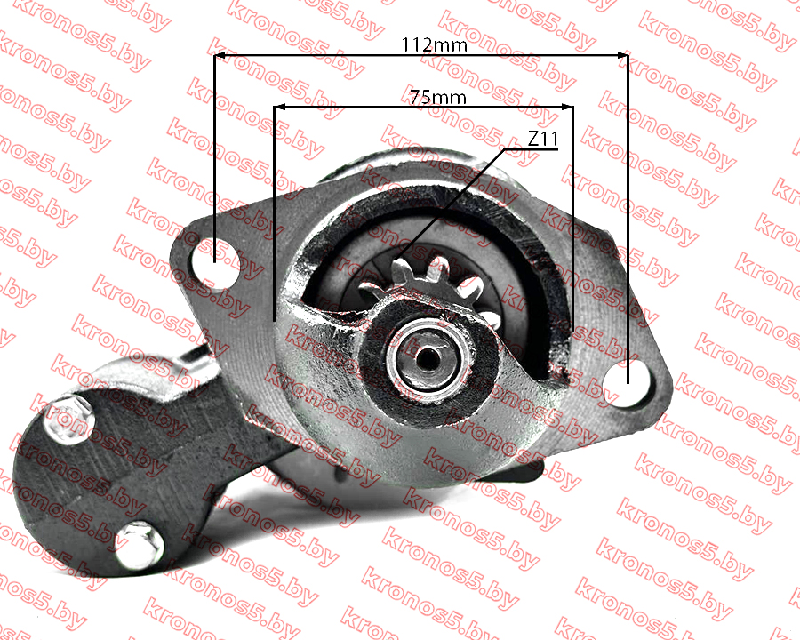 «Стартер электрический Z-11 (посадка ф=75мм) межболт. 112 мм (12V) R190/195N 158D» - фото