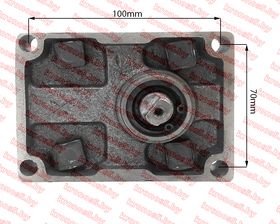 «Гидравлический насос (шестернчатый) CBN-E306 R195/195N, левого вращения, плоский привод, выход 180гр» - фото 4