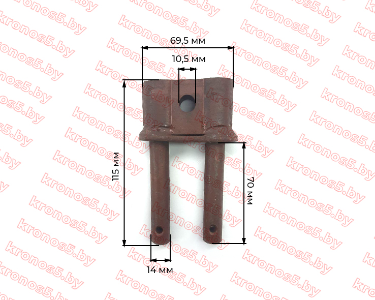 «Палец прута двойной (вилка) транспортера картофелекопалки Z-609» - фото 2