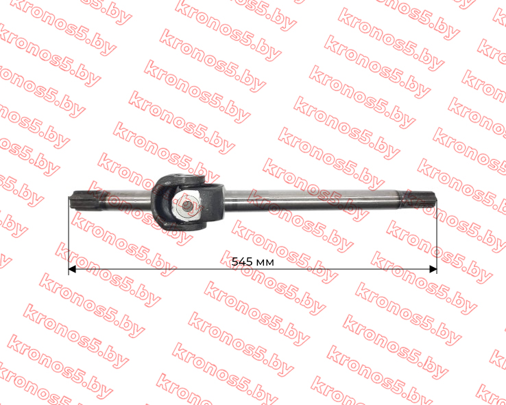 «Вал карданный (полуось) переднего моста 244 Z-6/6, d-28/32 мм. (оригинал)» - фото 5