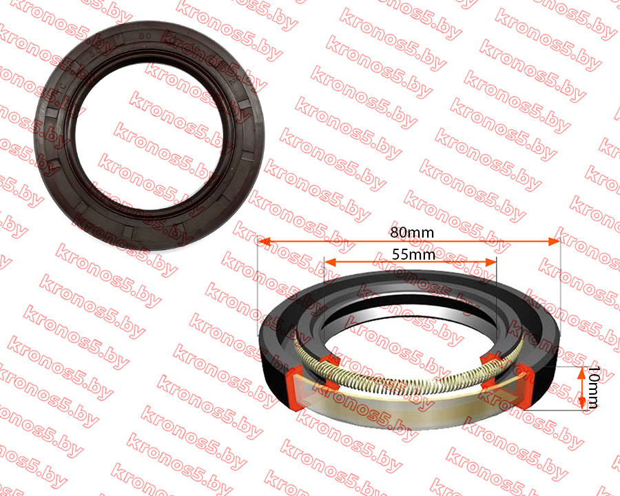 «Сальник арм. (манжета) 55х80х10» - фото