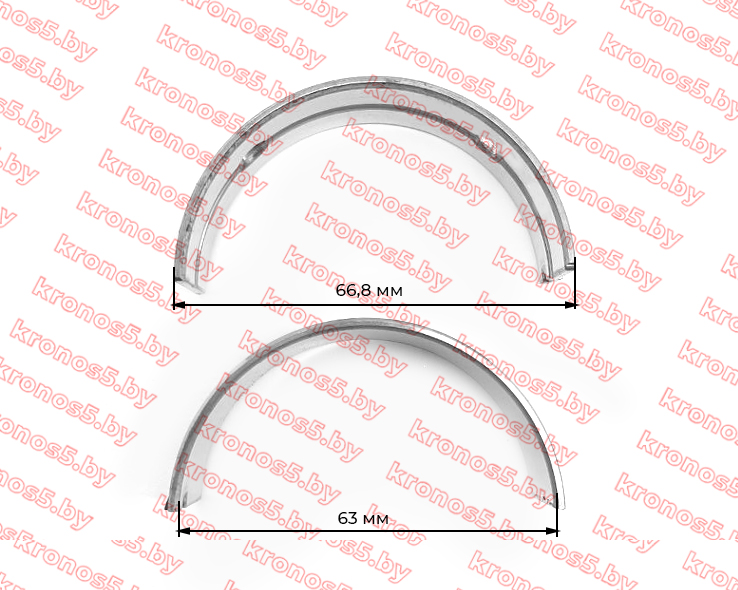 «Вкладыши коренные КМ385ВТ» - фото 4
