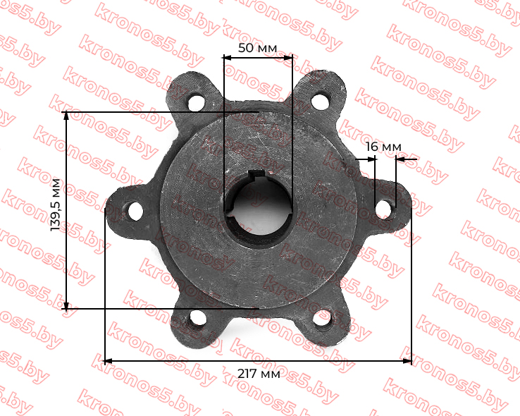 «Ступица заднего колеса Ф=50 мм на 6 шпилек» - фото 5
