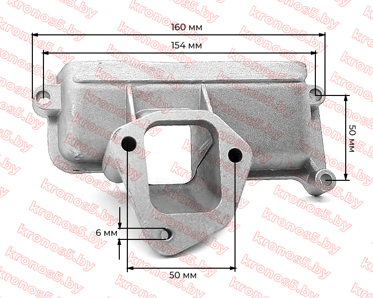«Впускной коллектор для двигателя 186F (9 л.с.)» - фото