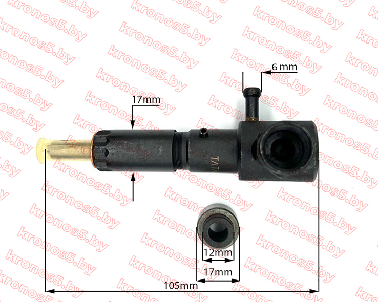 «Форсунка топливная 186F длинная L=105 мм» - фото
