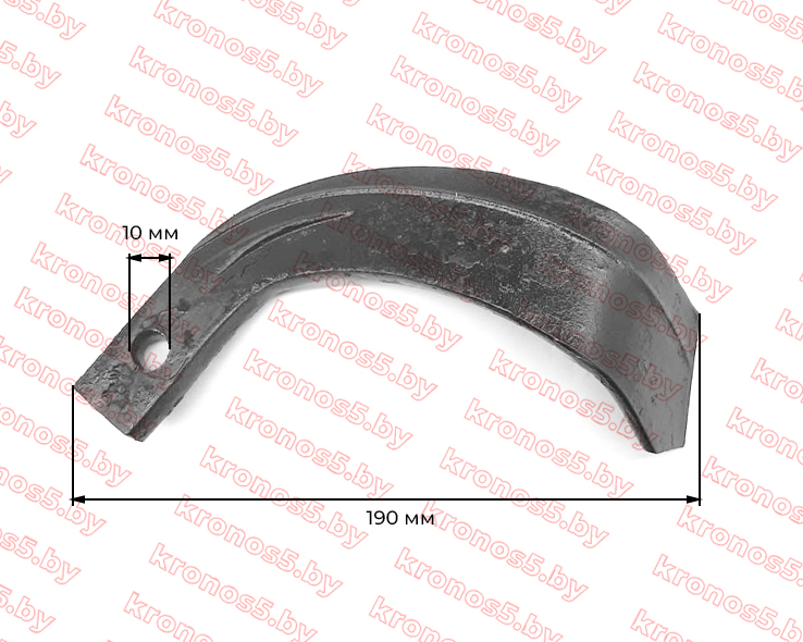 «Нож (зуб) почвофрезы с шестерёнчатым приводом правый IT195 (185)» - фото 2
