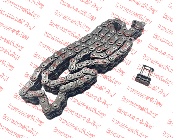«Цепь 08В-2 (2ПР 12,7) PREMIUM двухрядная 1 м + замок, для привода редуктора» - фото