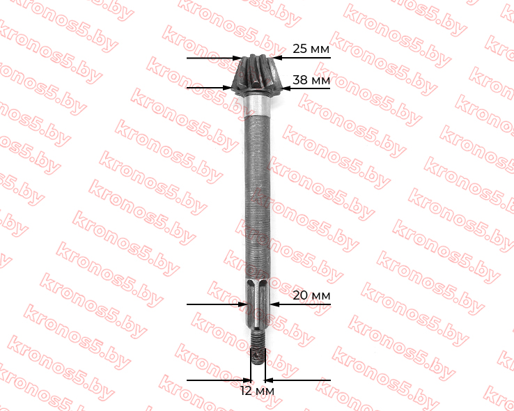 «Вал шестерни полуоси (планетарка часть 1) к мотоблоку с воздушным охлаждением Z-9» - фото 2