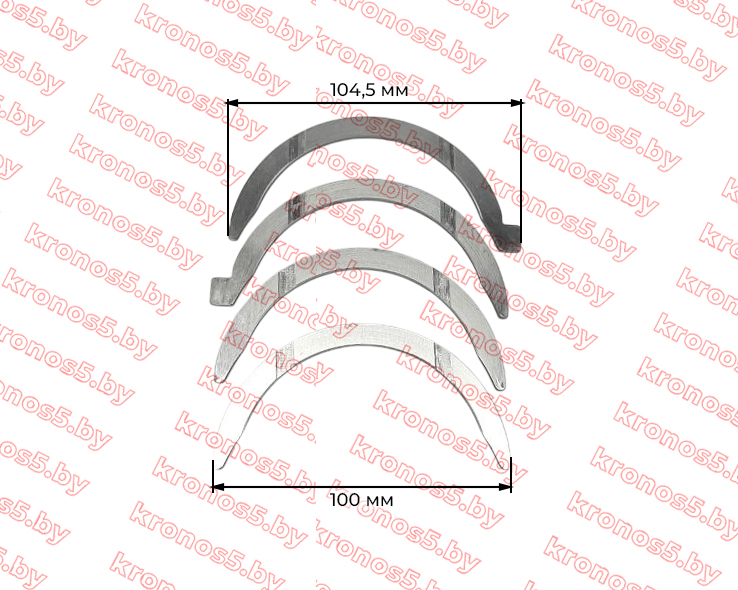 «Вкладыши коренные упорные TY295» - фото 2