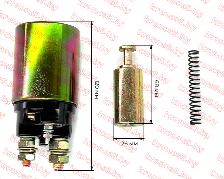 «Реле втягивающее электростартера 4 отв. (пятак)  TY295IT» - фото 3