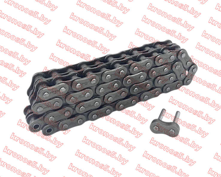 «Цепь 10В-2 (2ПР 15,875) PREMIUM двухрядная 23 звеньев + замок, для привода редуктора» - фото