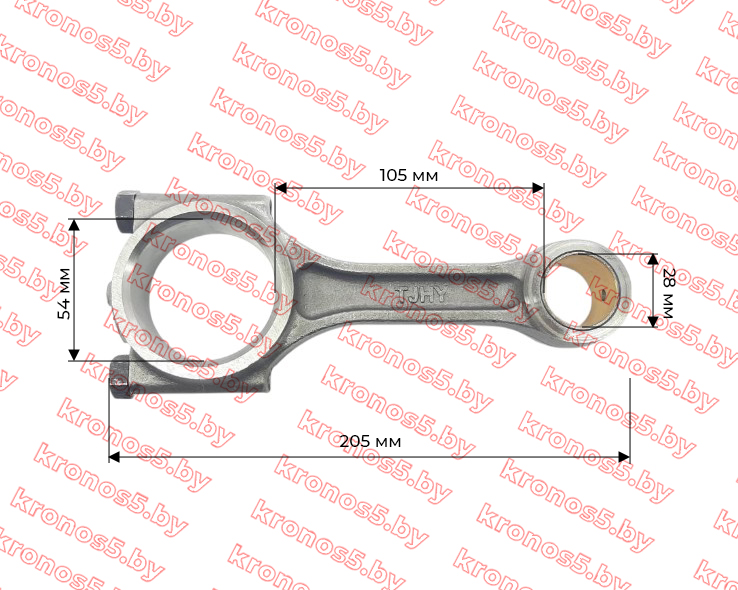 «Шатун в сборе с втулкой для двигателя КМ385ВТ» - фото 3