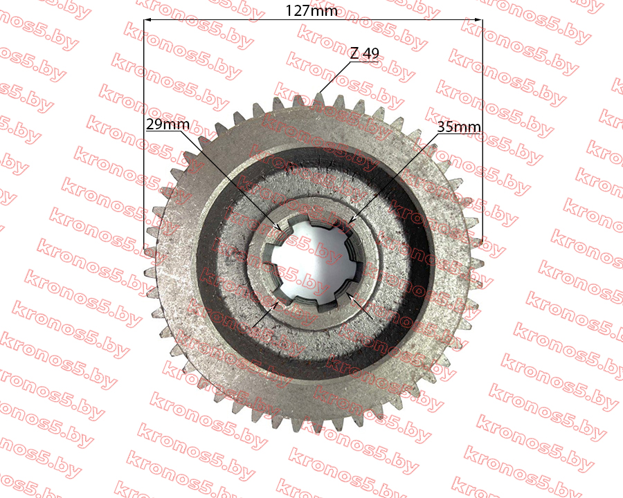 «Шестерня первичного вала редуктора почвофрезы с шестерёнчатым приводом Z-49» - фото