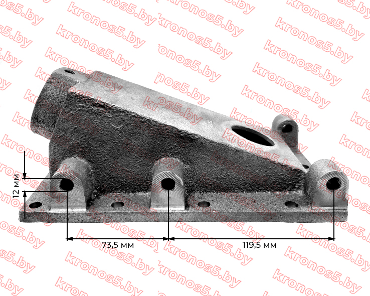 «Крышка верхняя КПП/6 мотоблока (1 отверстие) крепление кулисы на 3 болта» - фото 3