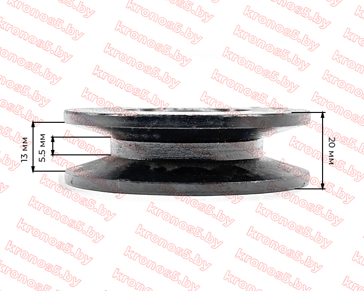 «Ролик натяжителя приводного ремня роторной косилки к минитрактору/ мотоблоку ф=35/74 (ш. руч 7/15мм)» - фото 2
