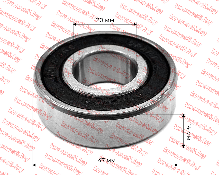 «Подшипник 180204  (6204 2RS) (барабан сцепления)» - фото 3