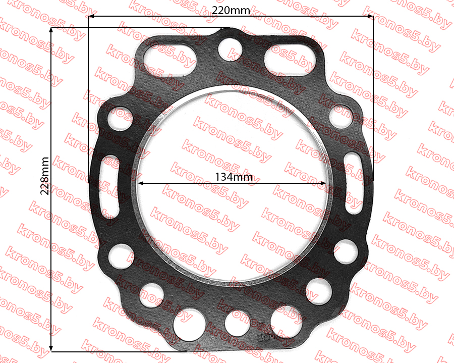 «Прокладка головки блока цилиндров ГБЦ SF138\SF160 134 мм» - фото