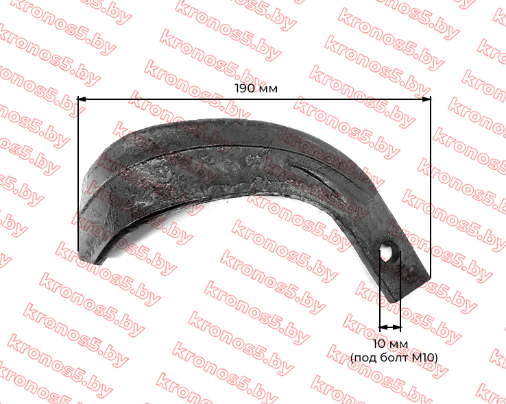 «Нож (зуб) почвофрезы с шестерёнчатым приводом левый IT195 (185)» - фото