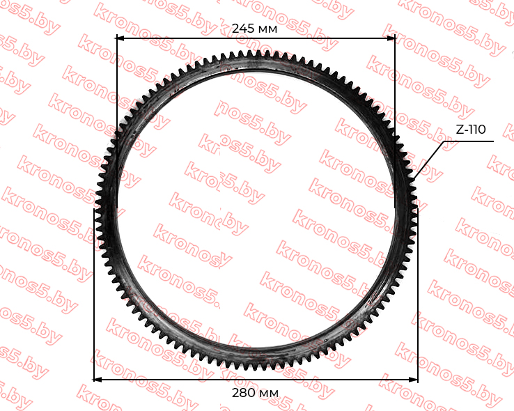 «Венец маховика 186F Z-110» - фото 3 «Венец маховика 186F Z-110» - фото 3