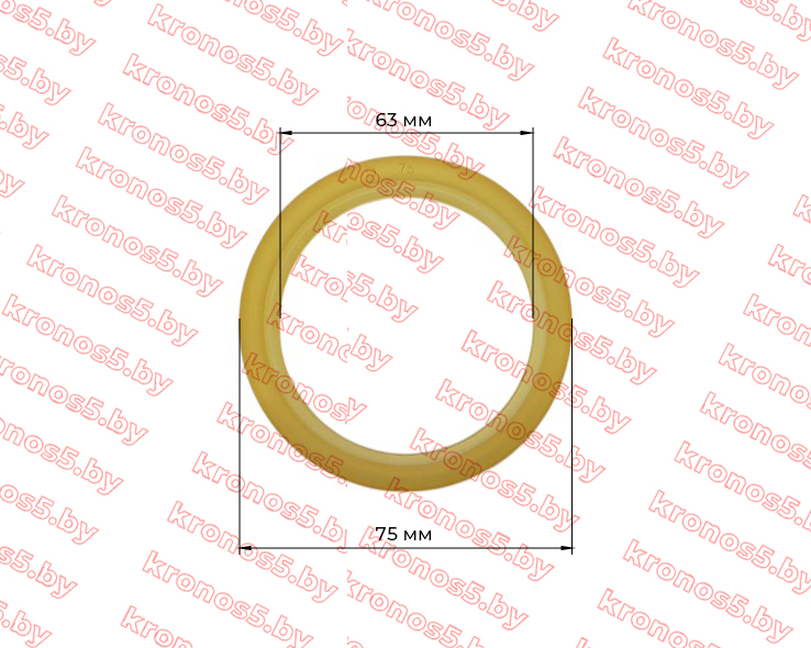 «Кольцо уплотнительное YX D=75 поршня гидробака для минитрактора Dongfeng 244» - фото 5