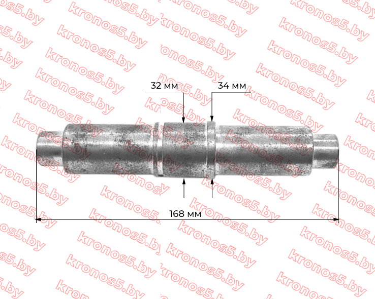 «Вал шестерни редуктора Z-30, Ф=29/32, L- 168мм» - фото 3