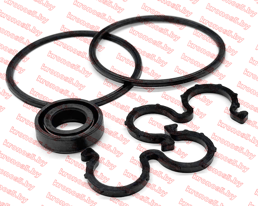 «Ремкомплект насоса гидравлического CBN E 300 (сальник 18*30*10, 4 резиновые прокладки)» - фото