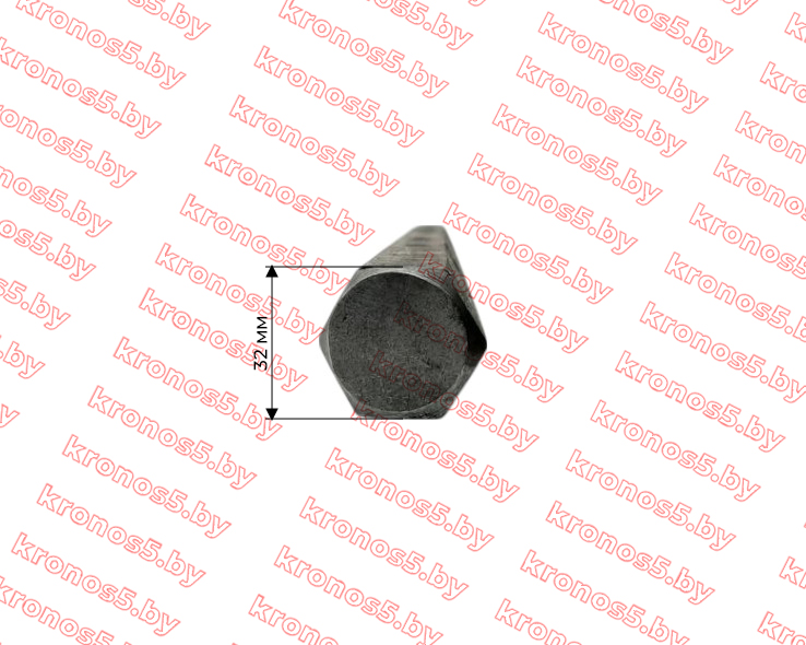 «Ось колес шестигранная к мотоблоку с воздушным охлаждением 32 мм L-550 мм» - фото 2