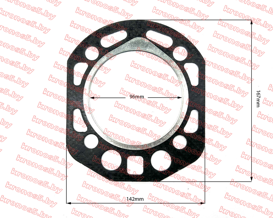 «Прокладка головки блока цилиндров ГБЦ 190/192 96 мм (с язычком)» - фото