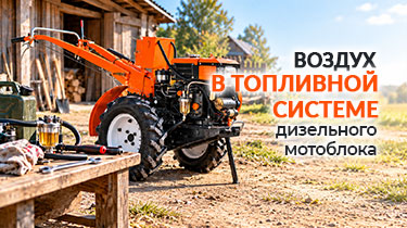 Воздух в топливной системе дизельного мотоблока: как прокачать