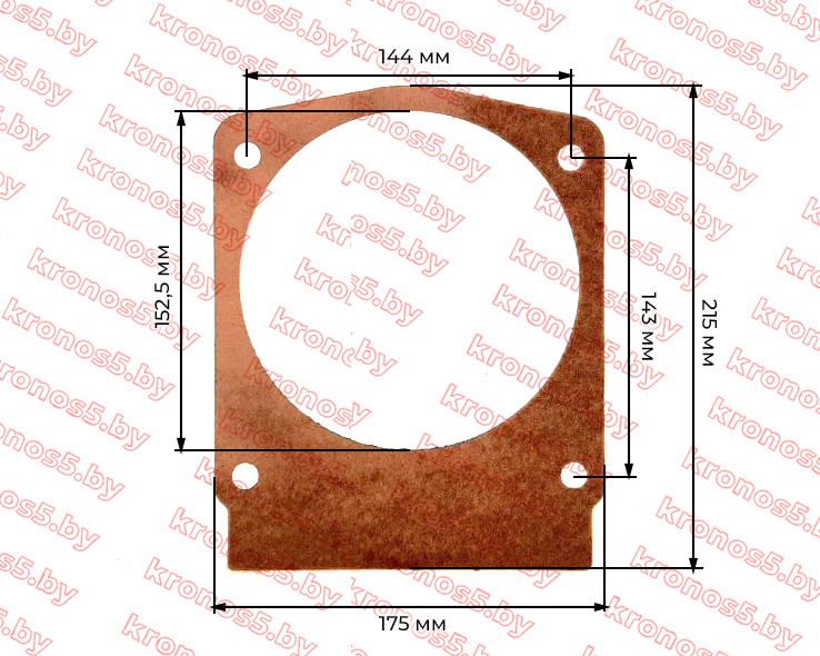 «Прокладка переходная плита/корпус КПП 3+1 9-18 л.с.» - фото 3