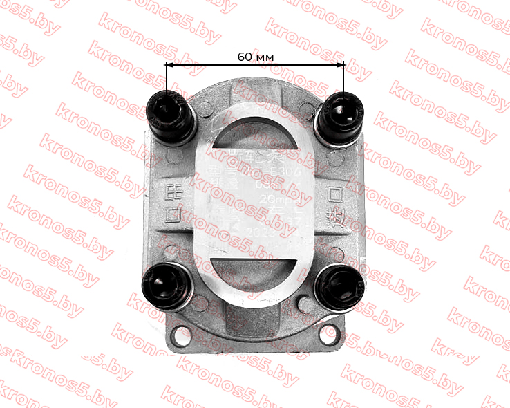 «Гидравлический насос (шестеренчатый) левый CBT-E306 (плоский привод с площадкой, выходы под 180°)» - фото