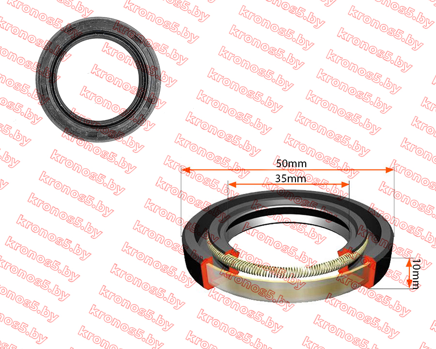 «Сальник арм. (манжета) 35х50х10» - фото «Сальник арм. (манжета) 35х50х10» - фото