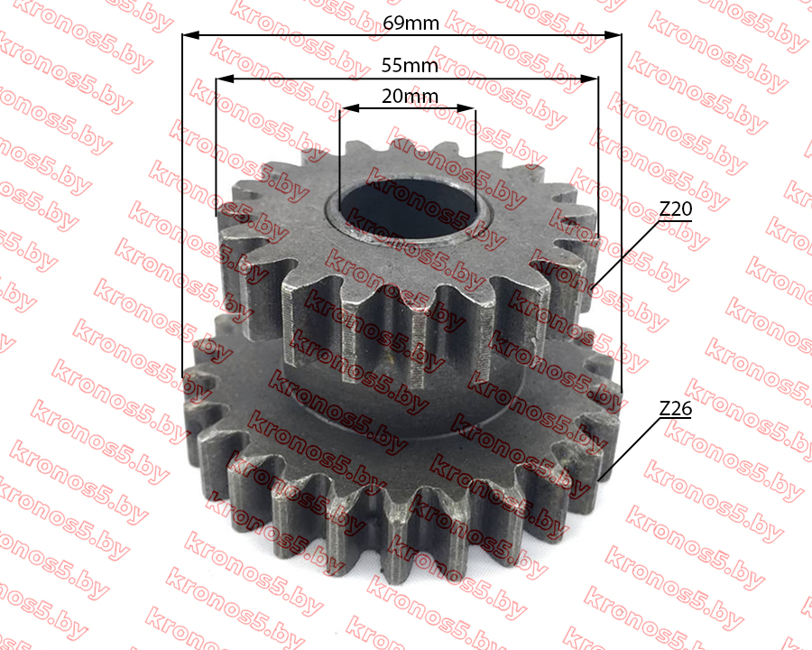 «Шестерня промежуточная задней передачи Z-26/20» - фото