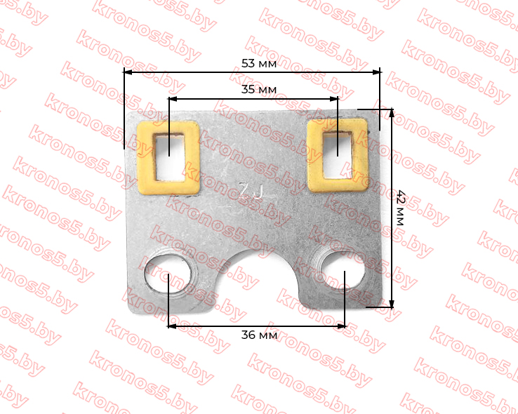 «Пластина направляющая штанг 177F» - фото 2