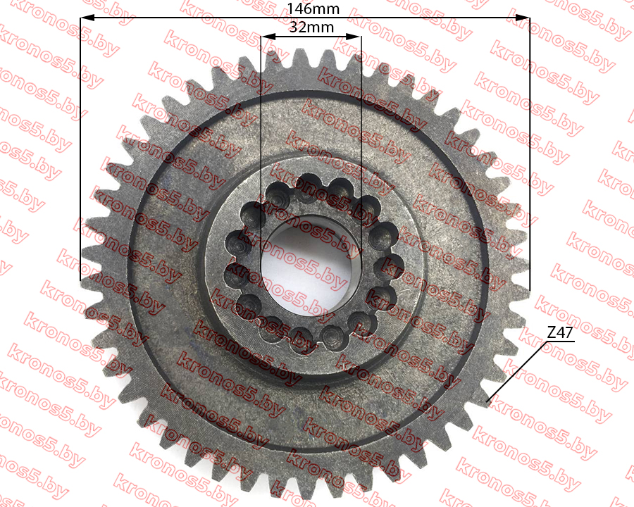 «Шестерня дифференциала ведущая Z-47 к мотоблоку с водяным охлаждением» - фото «Шестерня дифференциала ведущая Z-47 к мотоблоку с водяным охлаждением» - фото