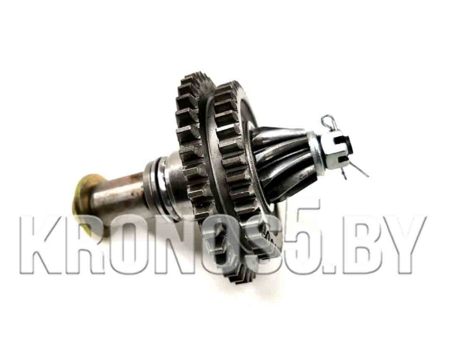 «Ось шестерни промежуточной с шестерней Z-39/40 вторичного вала c шестерней конической в сборе 178F» - фото