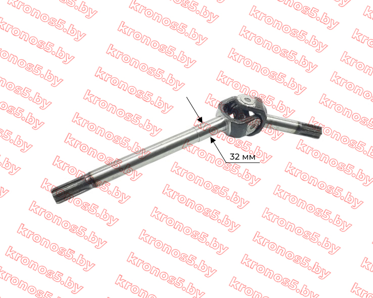 «Вал карданный (полуось) переднего моста 244 Z-6/6, d-28/32 мм. (оригинал)» - фото
