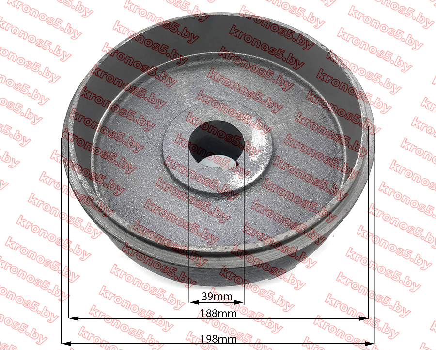 «Барабан тормозной под ось ф=39 мм, внутр. ф=180 мм к минитрактору» - фото