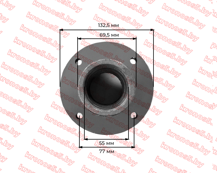 «Ступица переднего колеса R195/195N (4 отверстия)» - фото 4