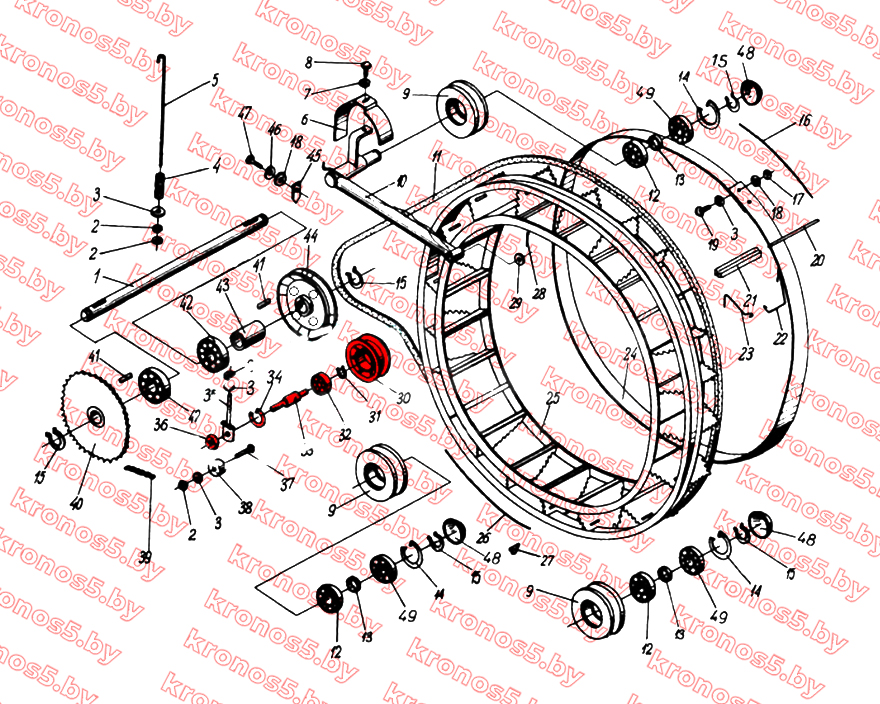 «Ролик пластмассовый натяжной Anna, Bolko» - фото 3