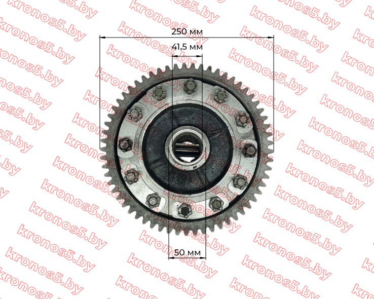 «Дифференциал заднего моста в сборе с шестерней Z-61 для трактора SF240 (6 шлицов)» - фото 2