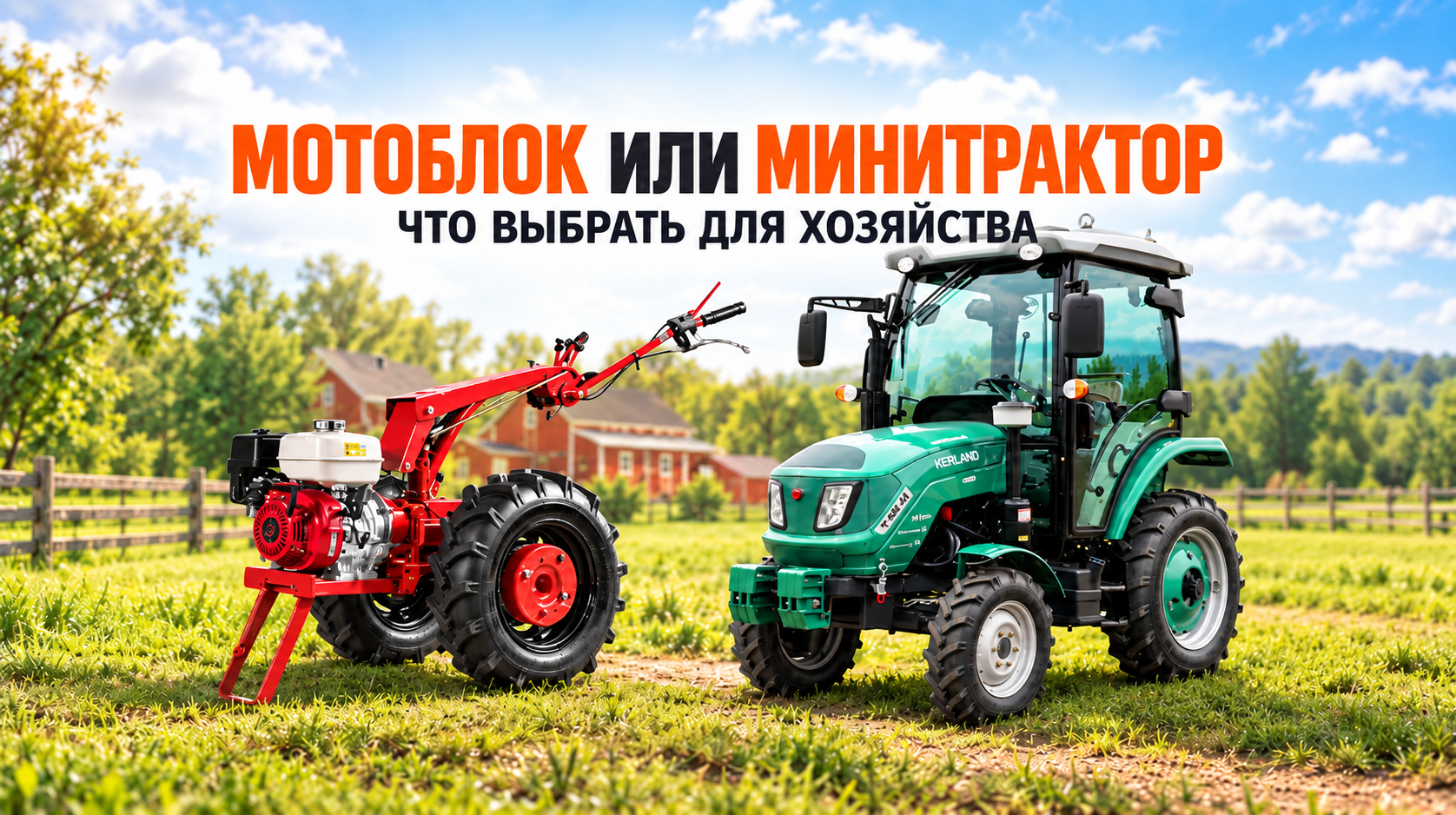 Мотоблок или минитрактор: что выбрать для хозяйства