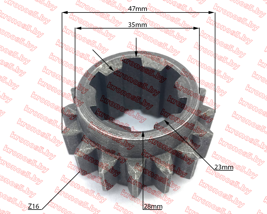«Шестерня ведущая 1/задней передачи Z-16» - фото