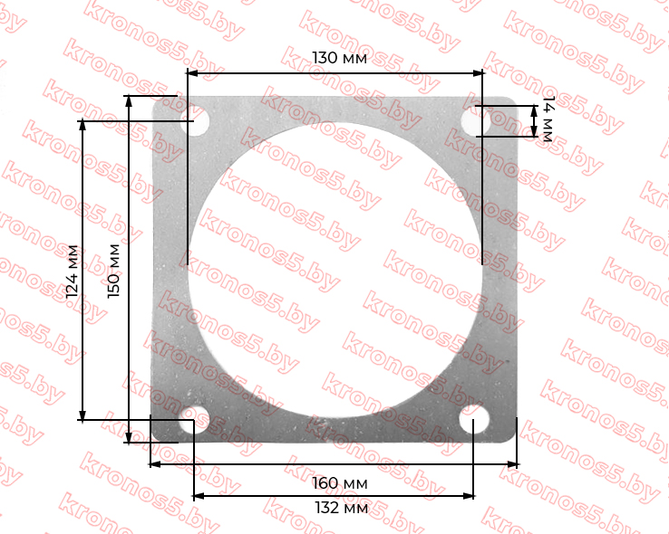 «Прокладка коробка/редуктор 9-18 л.с мотоблок возд. охлаждение» - фото 2