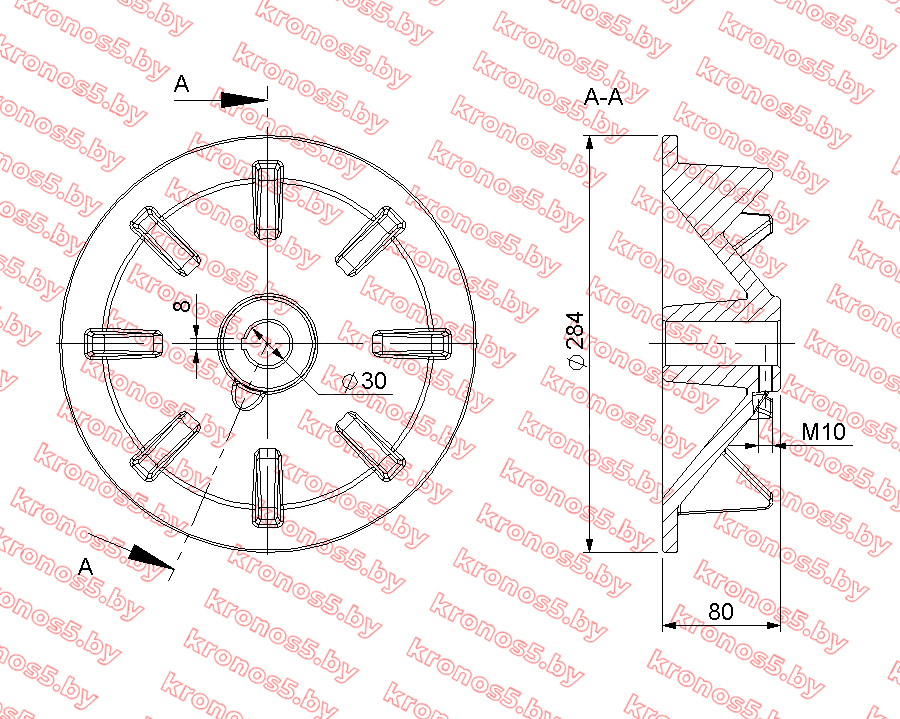 «Звездочка приводная транспортера ботвоудалителя Anna» - фото 3