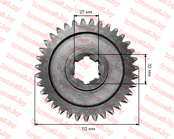 «Шестерня КПП Z-6/35 Xingtai 24B, Shifeng 244,Taishan 24» - фото 3