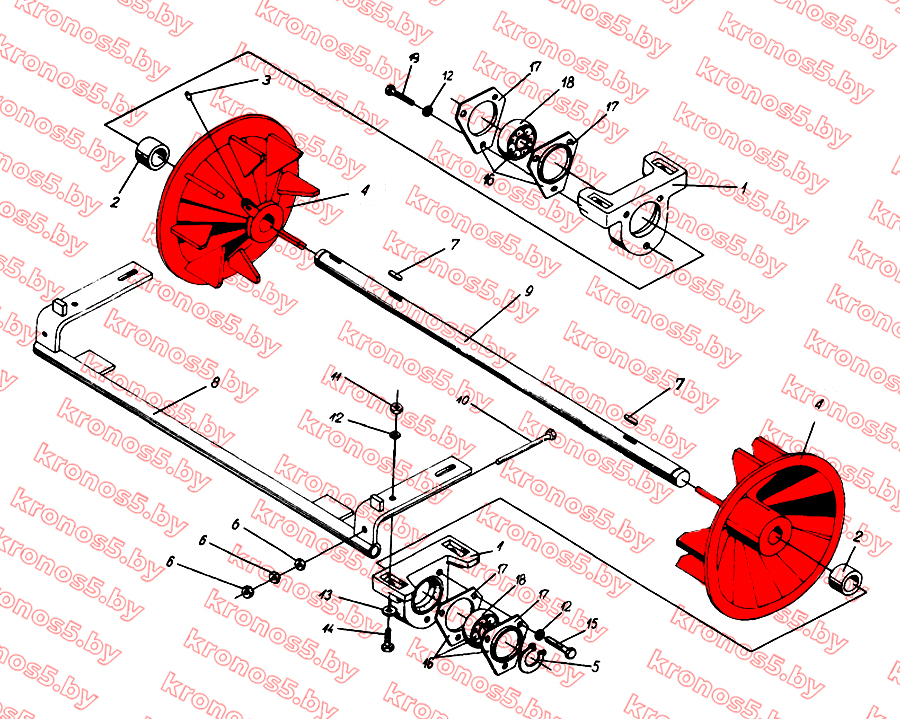 «Звездочка приводная транспортера ботвоудалителя Anna» - фото 4