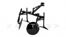 «Комплект для окучивания и прополки Кентавр КСР-2 универсальный (Сцепка+рамка+2 плоскореза+2 дисковых окучника)» - фото 2