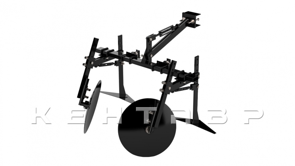 «Комплект для окучивания и прополки Кентавр КСР-2 универсальный (Сцепка+рамка+2 плоскореза+2 дисковых окучника)» - фото 2